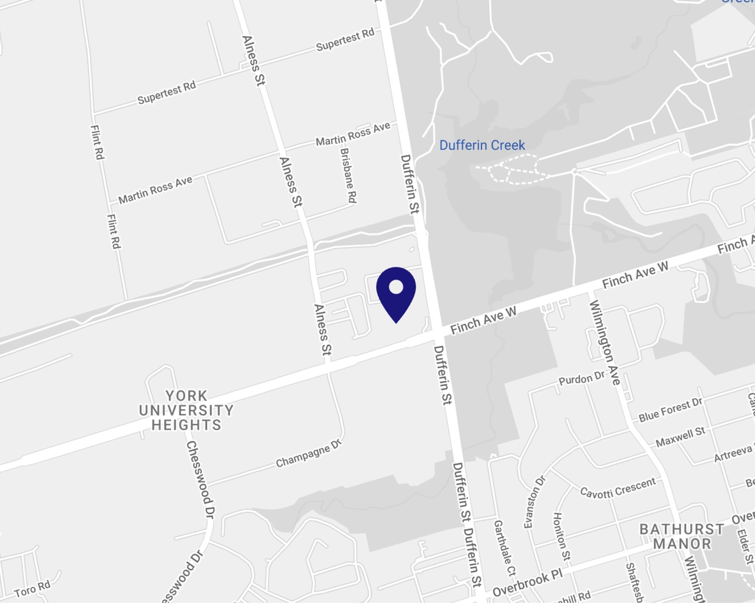 Map showing the location of Simple Divorce - Family Lawyer office in Toronto